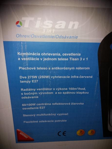 Multifunkčný ohrievač tisan 3v1, 