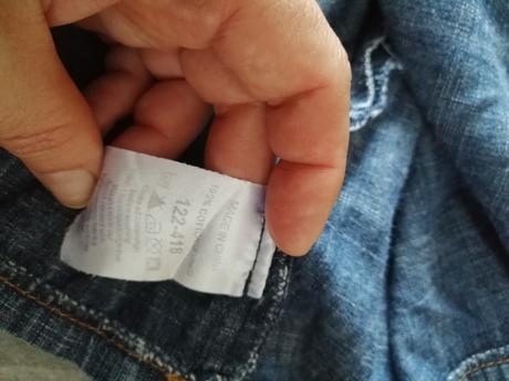 Riflová suknička next v 122, 6-7 r., next,122