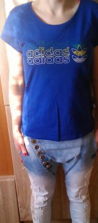 Adidasko kratky rukáv modre, adidas,m