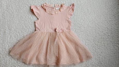 Tylové šaty s čipkou, next,74