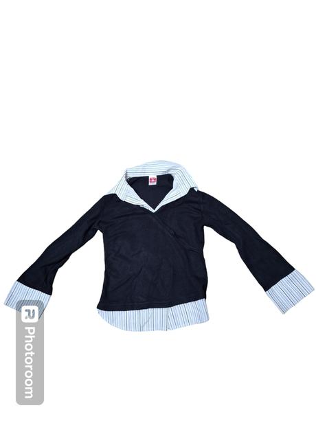 Dievčenský pulóvrík s blúzkou 2v1, 164