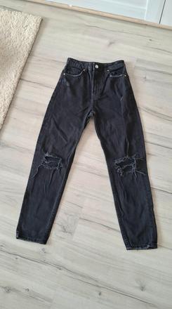 Denim mom džinsy, bershka,34