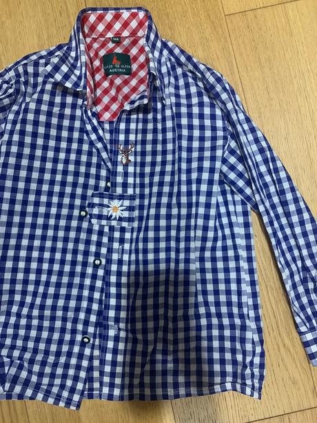 Košeľa modrá kockovana detska velk.128, 128