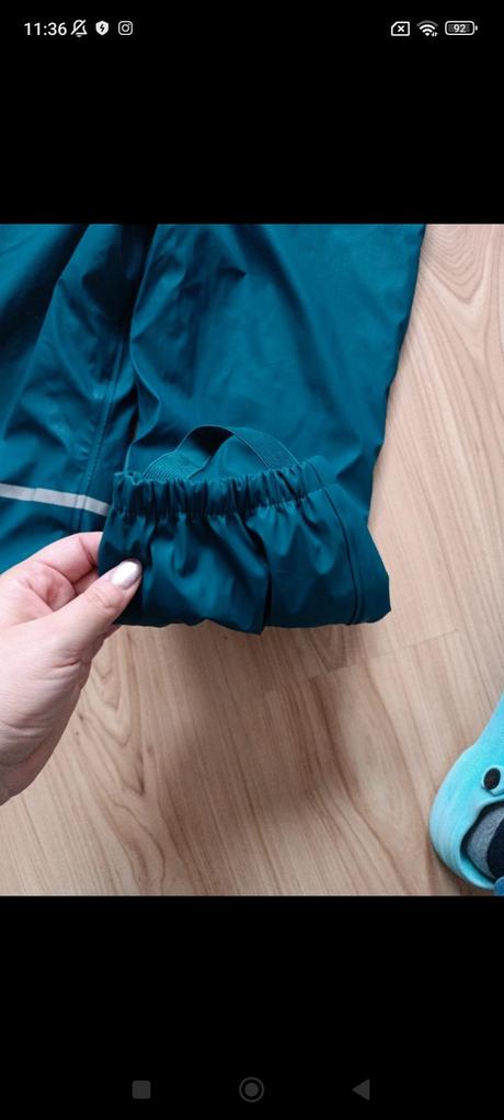 Nepremokavé nohavice na traky veľkosť 110/116, lupilu,110