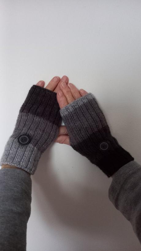 Pletené rukavice bez prstekov 1., 