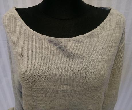 Dámsky tenký acrylový sivý pulóver, tu, xl/xxl, tu,xl