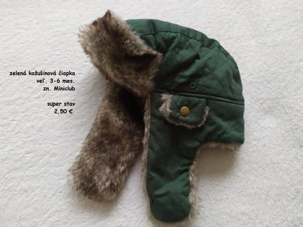 Čiapka s kožušinou 3-6 mes., miniclub,68