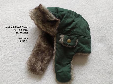 Čiapka s kožušinou 3-6 mes., miniclub,68