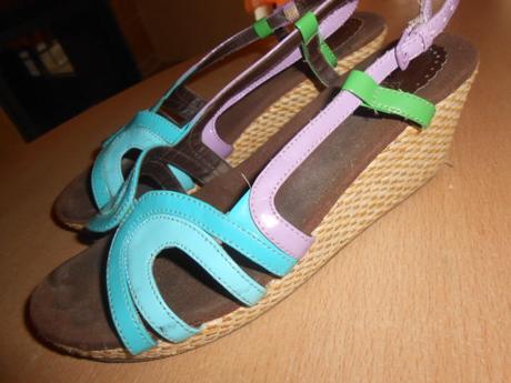 Dámske sandálky tyrkysovo-fialové, american eagle,35