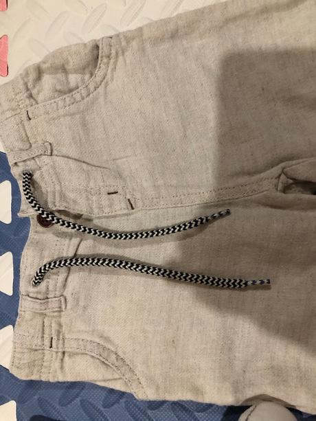 Ľanové nohavice, lupilu,80