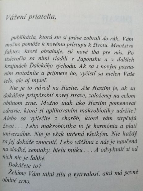 Makrobiotika -zázrak či liek, 