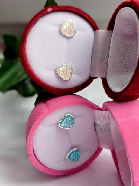 Náušnice rybie šupiny,