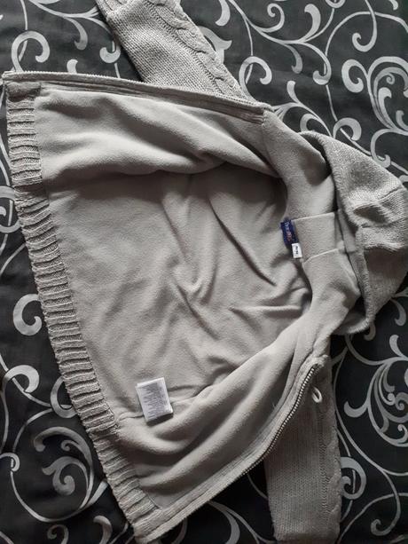 Sivý podšitý sveter, lupilu,92