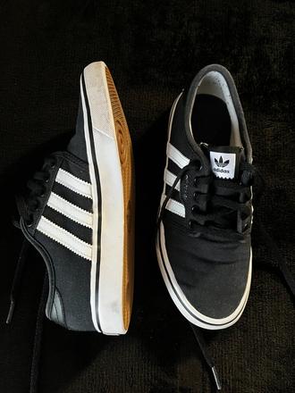 Adidas grey/white canvas shoes, adidas,36