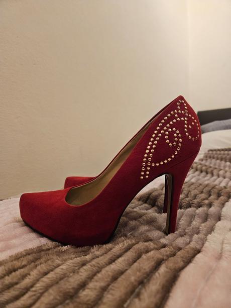 Červené lodičky deichmann, graceland,38