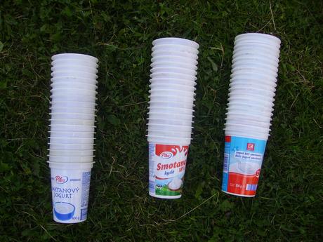 Tégliky / kelímky / kvetináče na priesady 400 ml, 