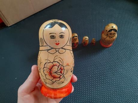 Matriošky ruské drevené bábiky,
