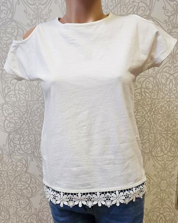 Tričko s čipkou, f&f,158