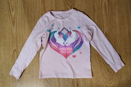 Romantické tričko s jednorožcami., palomino,122