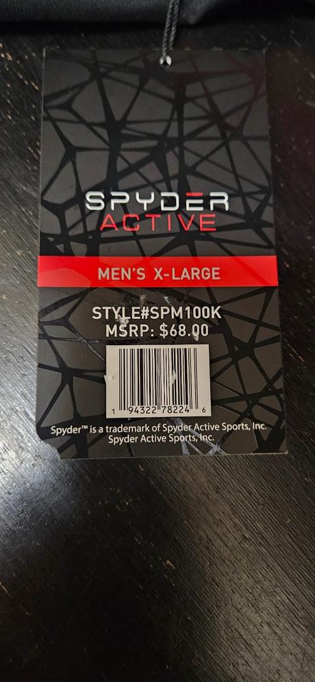 Spyder pánske termo tričko veľkosť xl, xl