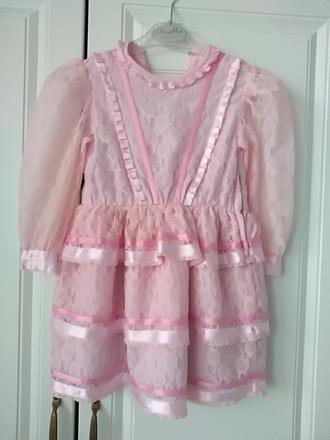 Detské čipkové šaty, 122