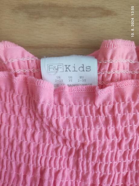 Letný overal pre dievčatko 98, f&f,98