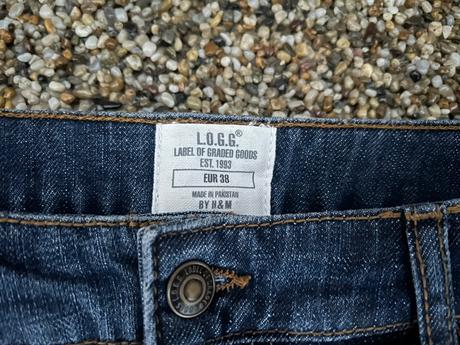 Riflová sukňa, h&m,38