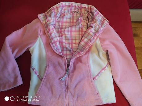 Bunda s mikinou 2 v 1, denim,104