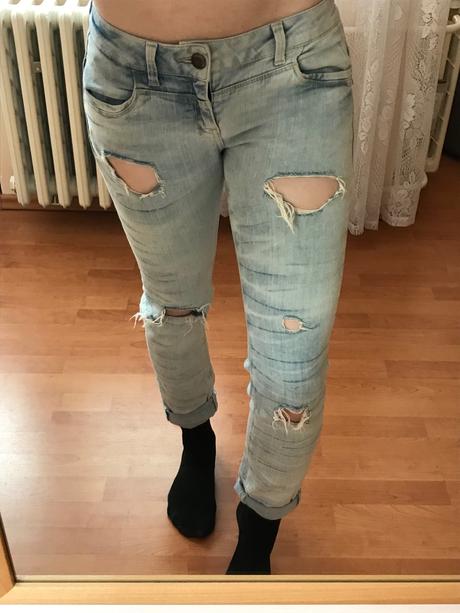 Roztrhané , štýlové rifle, fishbone,28