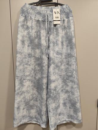 Moderné letné široké nohavice, xl