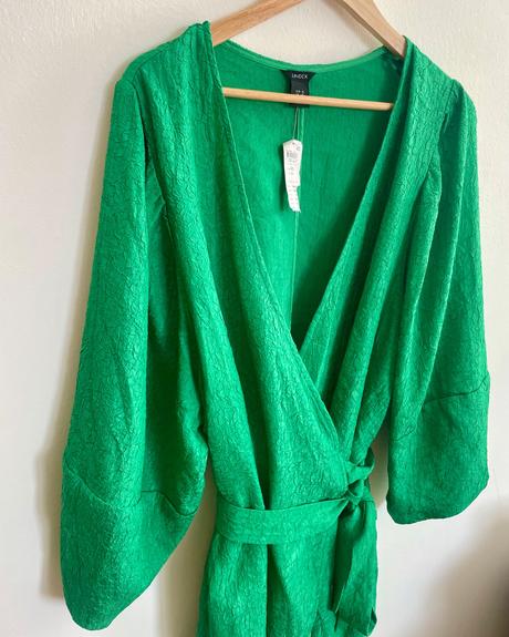 Zelene kimonove saty lindex, lindex,xl