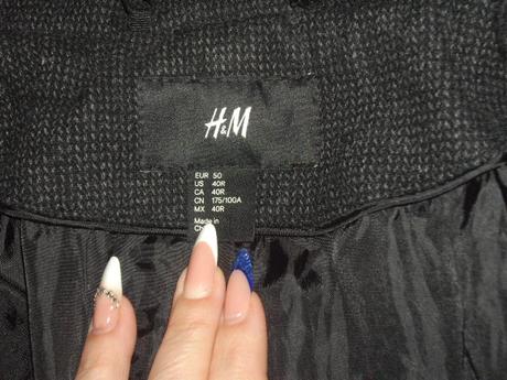 Športovo elegantný kabát, h&m,50