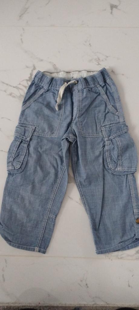 3/4 šortky, h&m,128