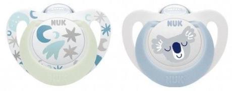 Nuk silikónový sumlík star day & night 0-6m, 2ks, nuk