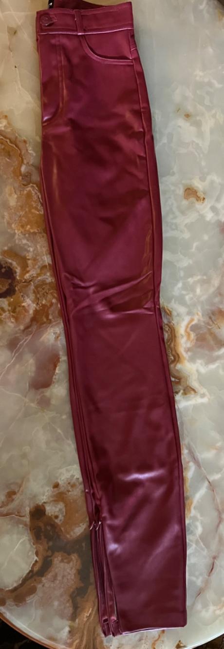 Zara kožené nohavice, zara,xs