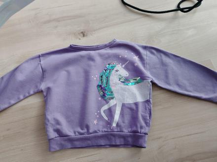 Krásna mikinka bavlna jednorožec 92-104, sinsay,104