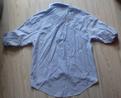 Bielo modro pásikavá košeľová blúzka, v. xl/xxl, 46 - xxl