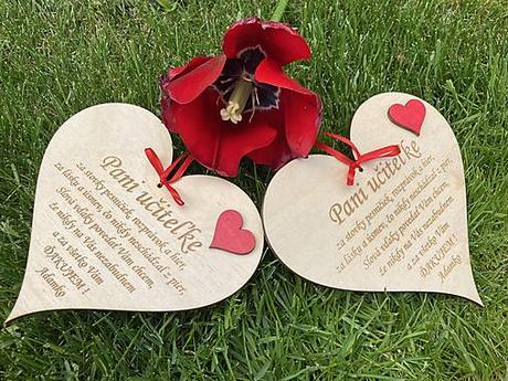 Ďakovné srdiečko na koniec školskeho roka, 