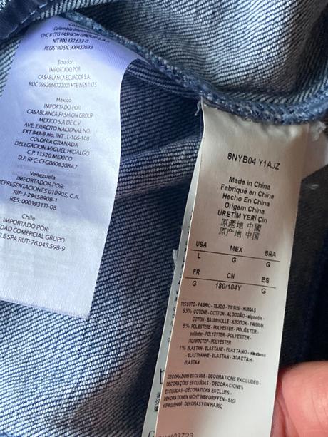 Riflová bunda armani exchance, armani,l