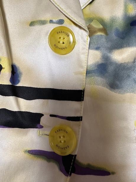 Krásne kvalitné vzorované sako bavlna elastan, 40