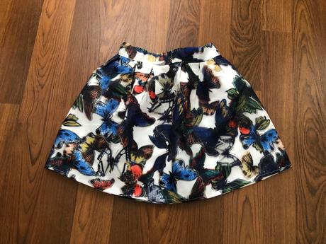 Sukňa s 3d vzorom motýľov, s