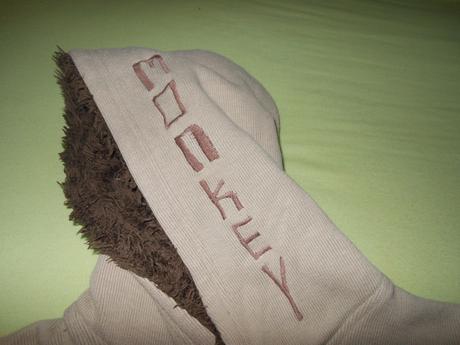 Opičková mikinka s chlpatkovou kapuckou next 98, next,98