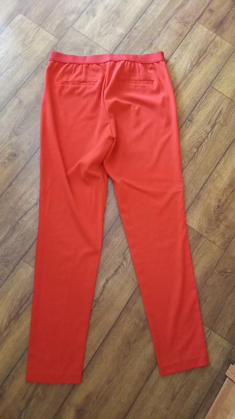 Červené elegantné nohavice 40/42 super stav, esmara,40