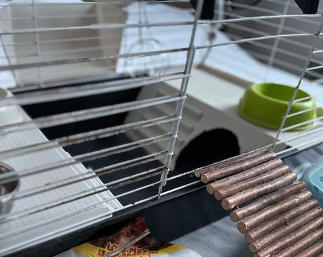 Klietka pre morča s príslušenstvom a krmivom, 