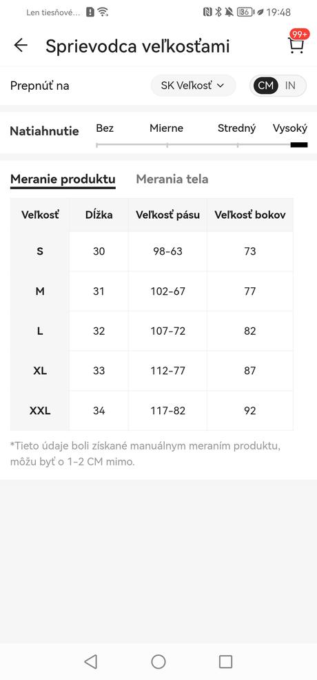 Dámsky spodný diel plaviek, xl