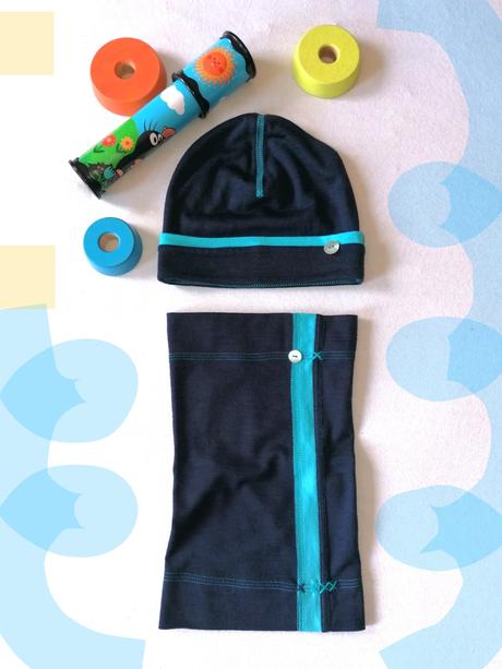 Merino dvojvrstvová čiapka a nákrčník, 68 - 128