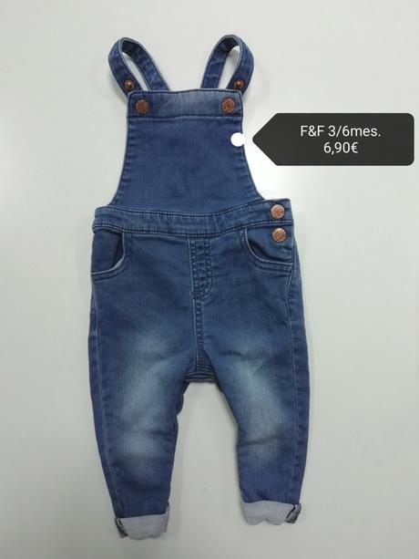 Rifľové bavlnené nohavice na traky, f&f,68