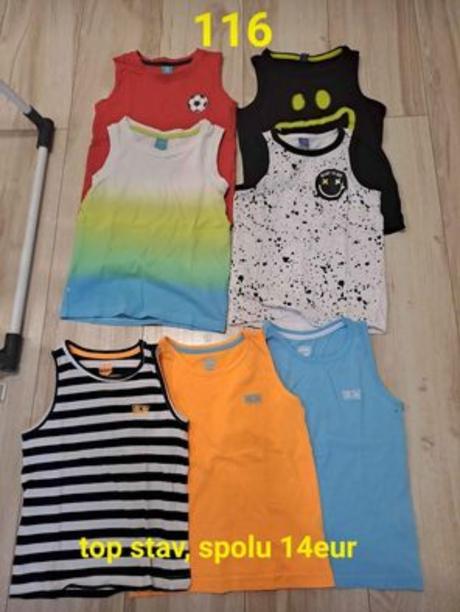 Tričká tielka pre chlapca, f&f,116