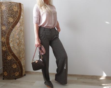 Nohavice pružné zrnitá látka 34, orsay,34