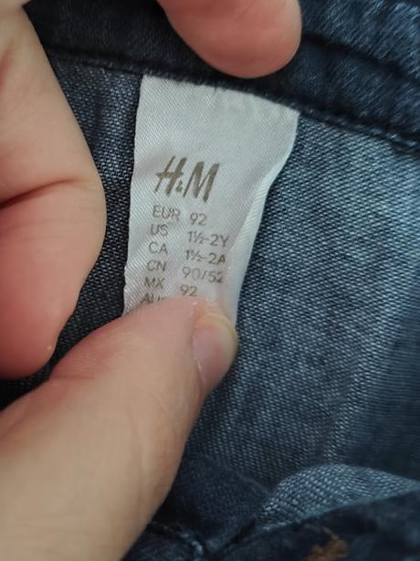 Chlapčenská riflová košeľa, h&m,92
